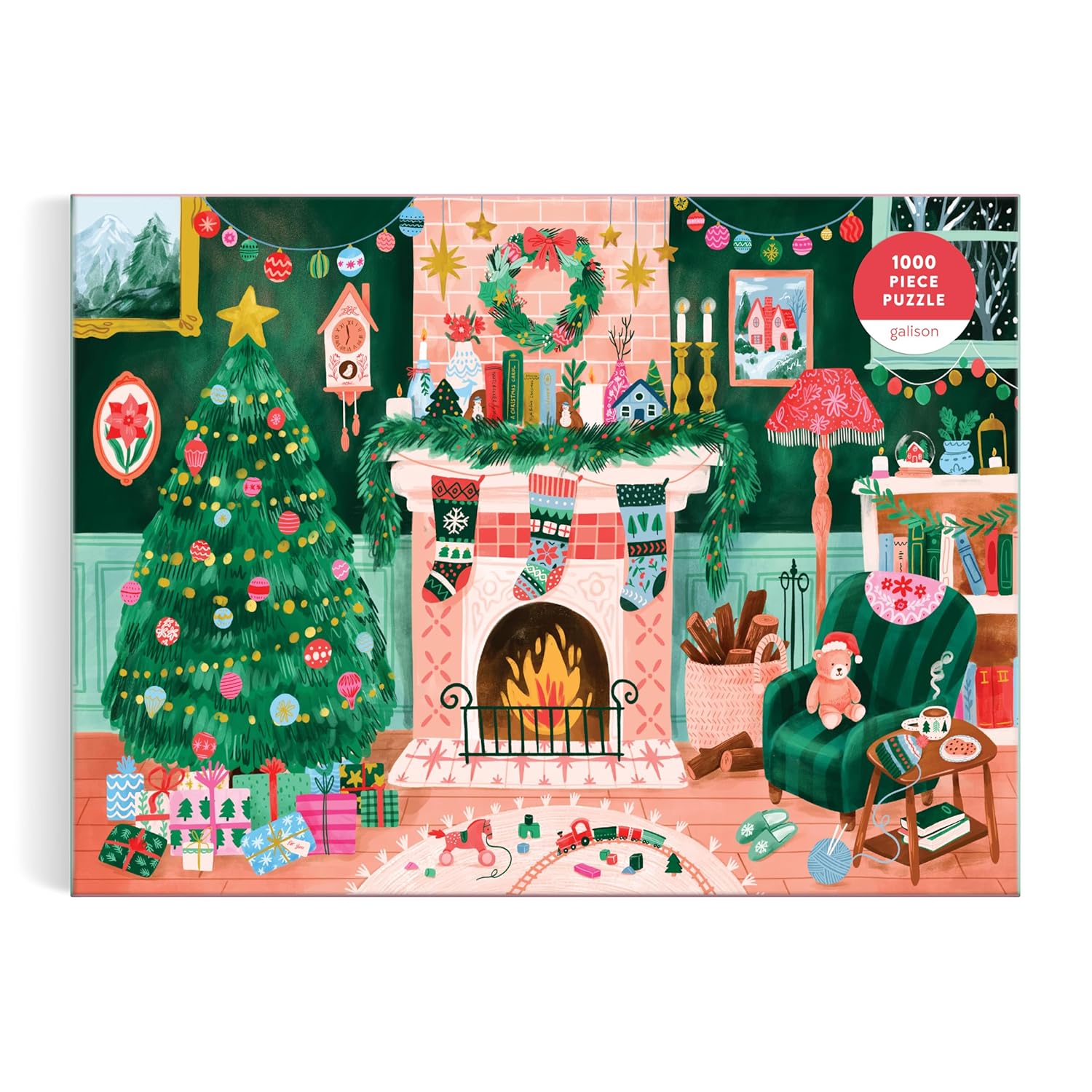 Cozy by the Fireplace, 1000 Piece Puzzle