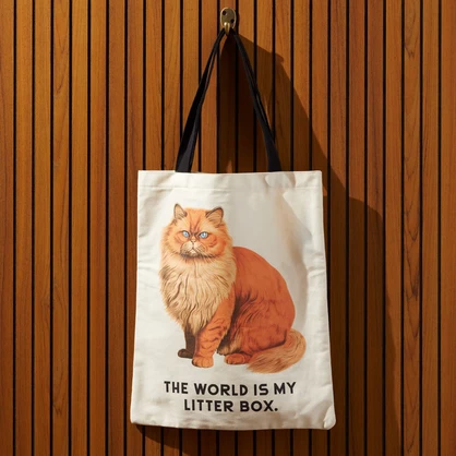 Moody Cats Canvas Tote Bag
