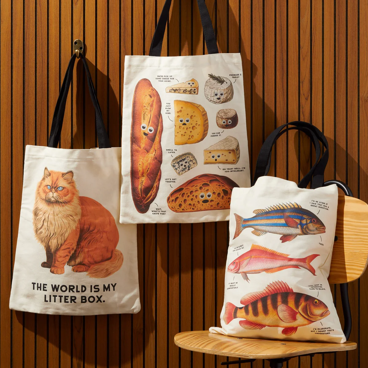 Moody Cats Canvas Tote Bag