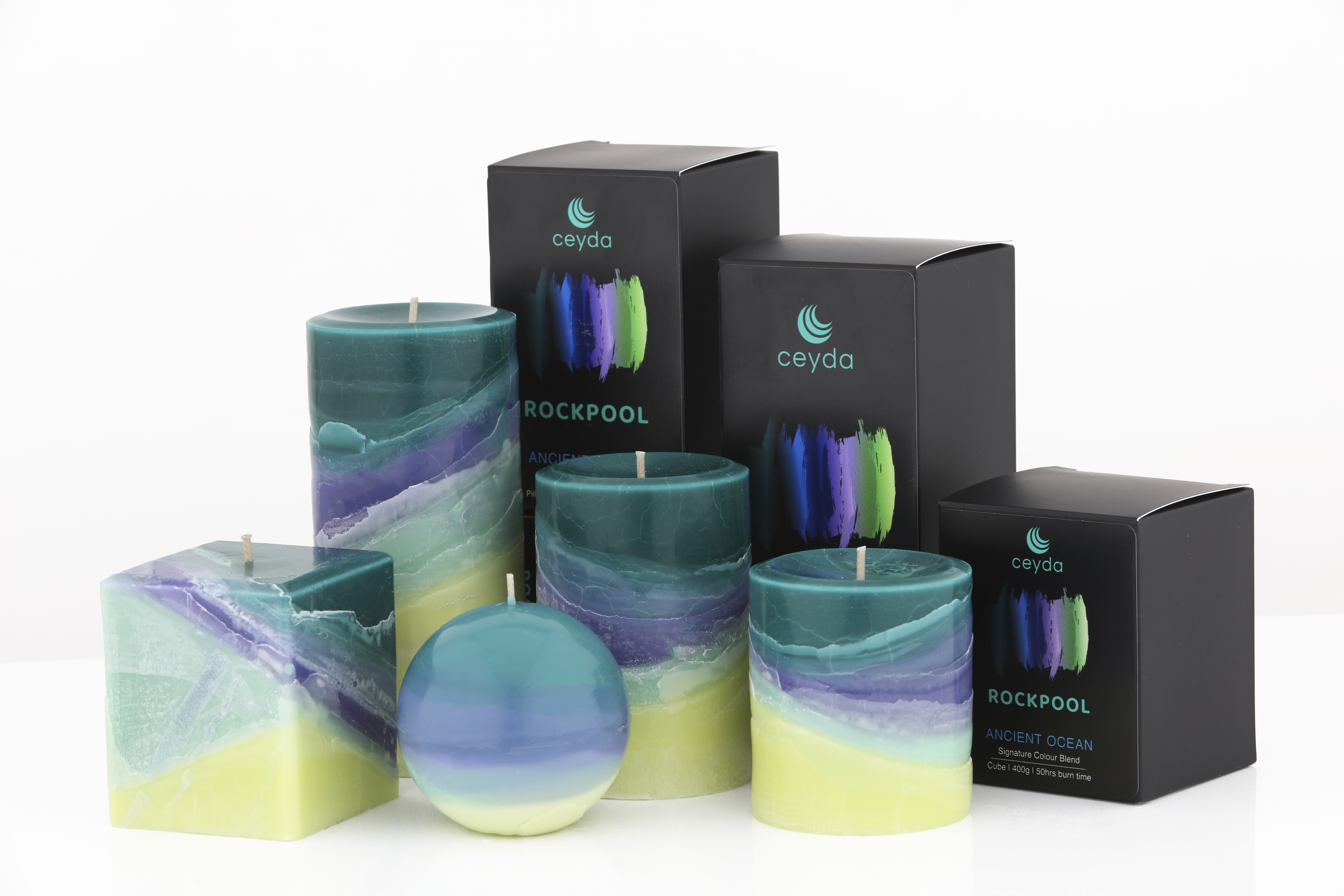 Rockpool - Ocean Scented Pillar Candle