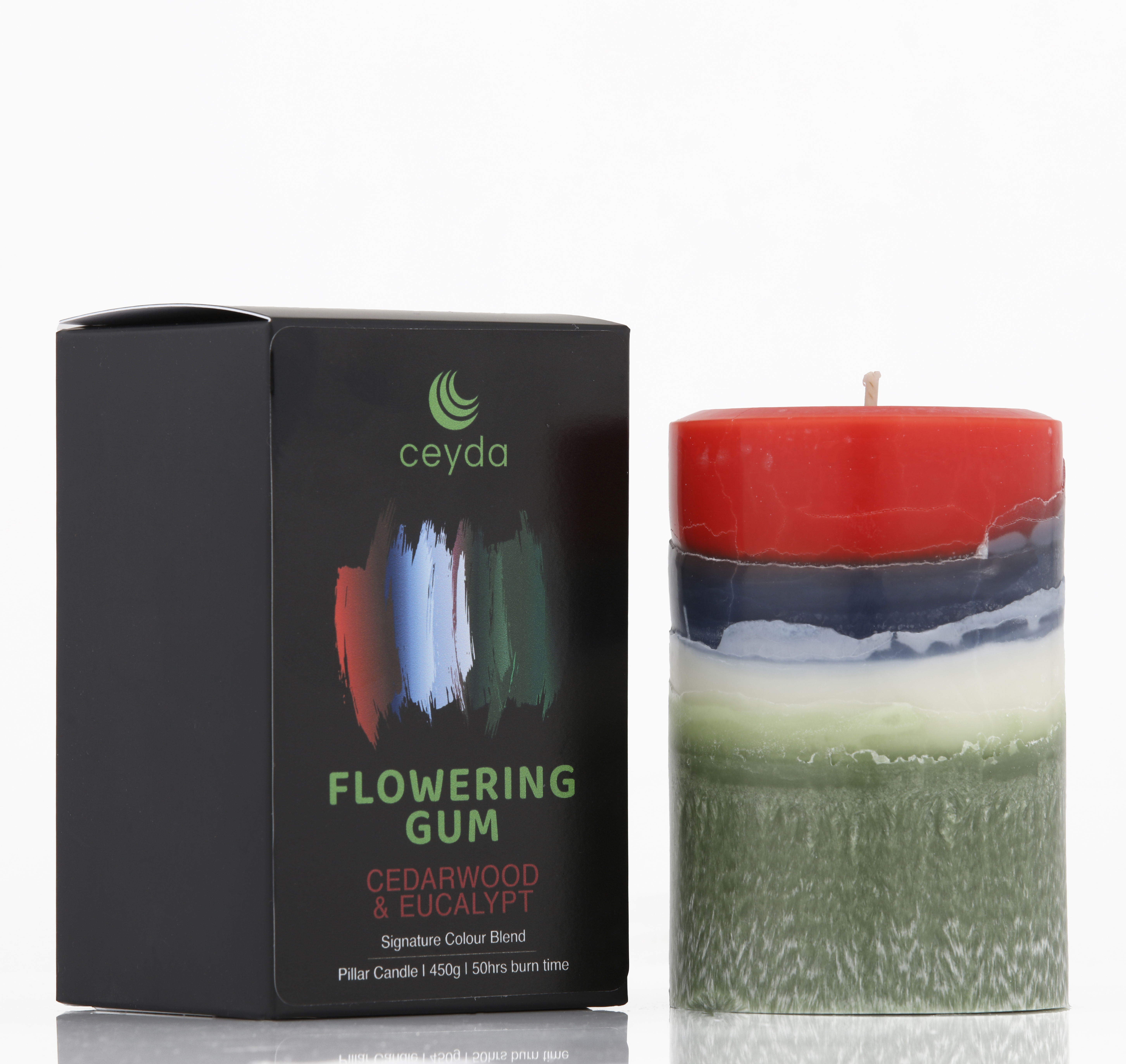Flowering Gum - Cedarwood & Eucalyptus Scented Pillar Candle