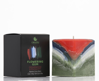 Flowering Gum - Cedarwood & Eucalyptus Scented Pillar Candle