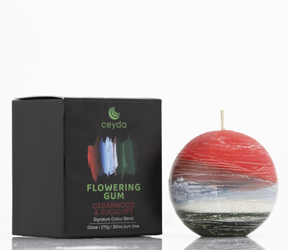 Flowering Gum - Cedarwood & Eucalyptus Scented Pillar Candle