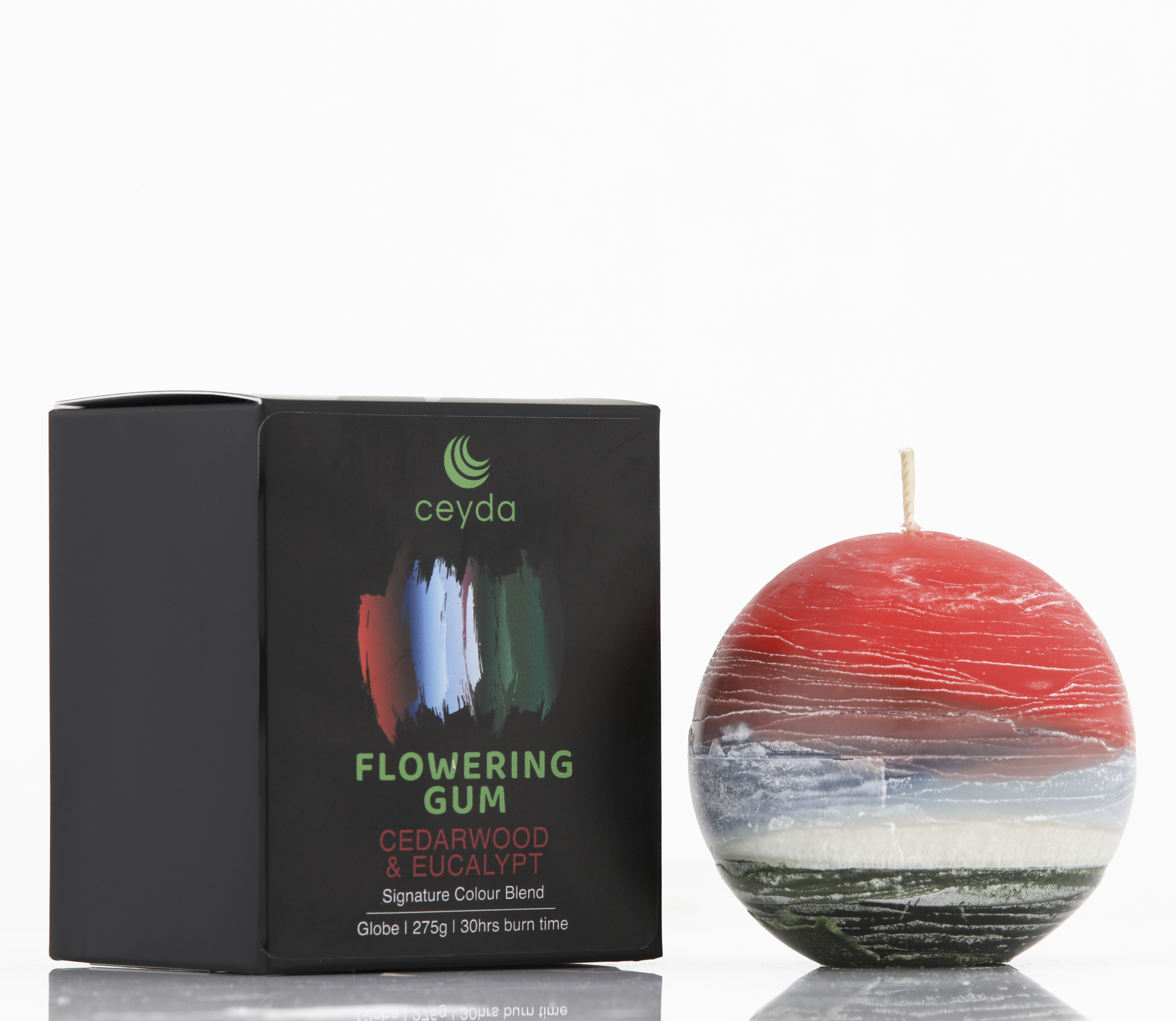 Flowering Gum - Cedarwood & Eucalyptus Scented Pillar Candle