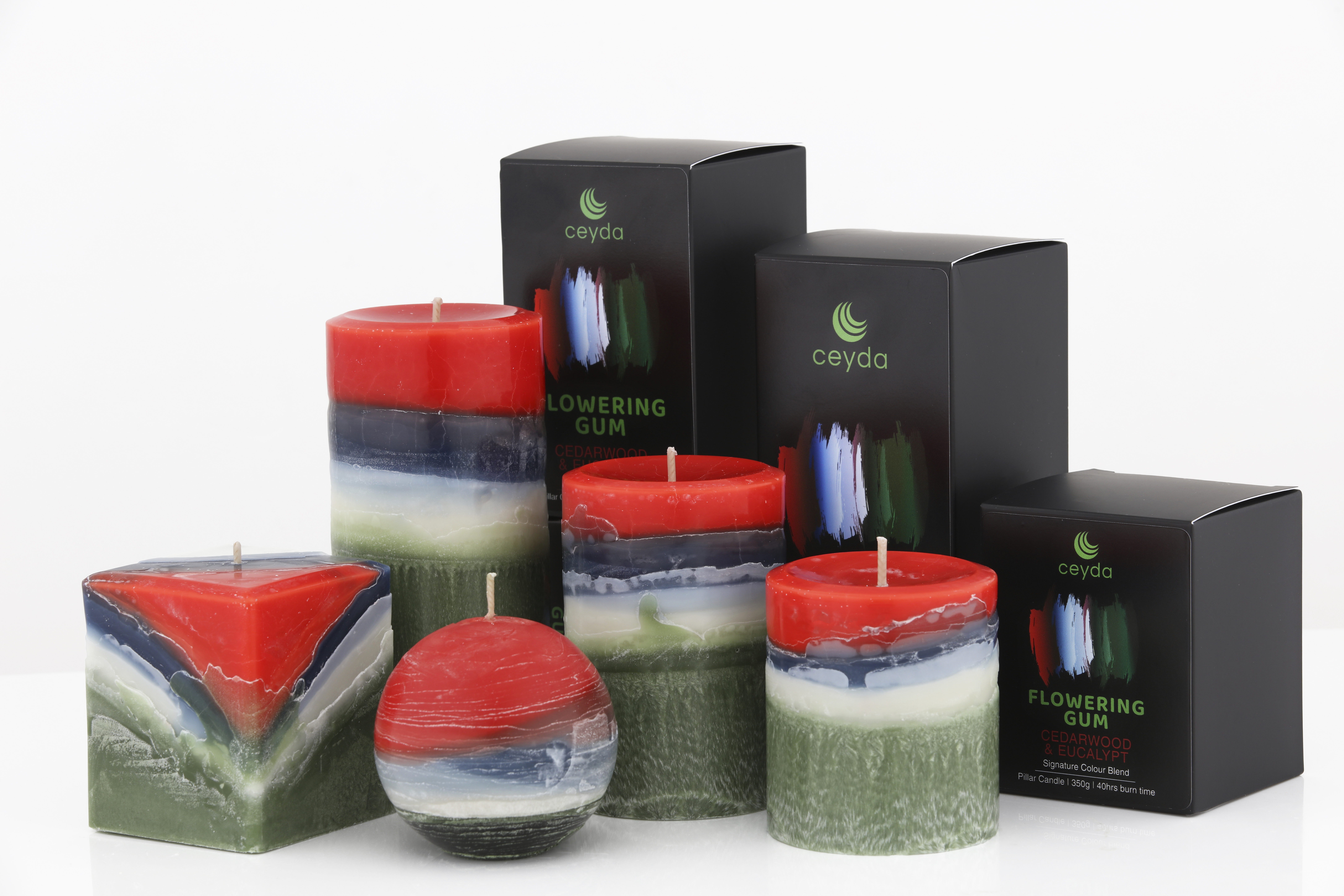 Flowering Gum - Cedarwood & Eucalyptus Scented Pillar Candle