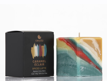 Caramel Éclair - Spiced Latte Scented Pillar Candle
