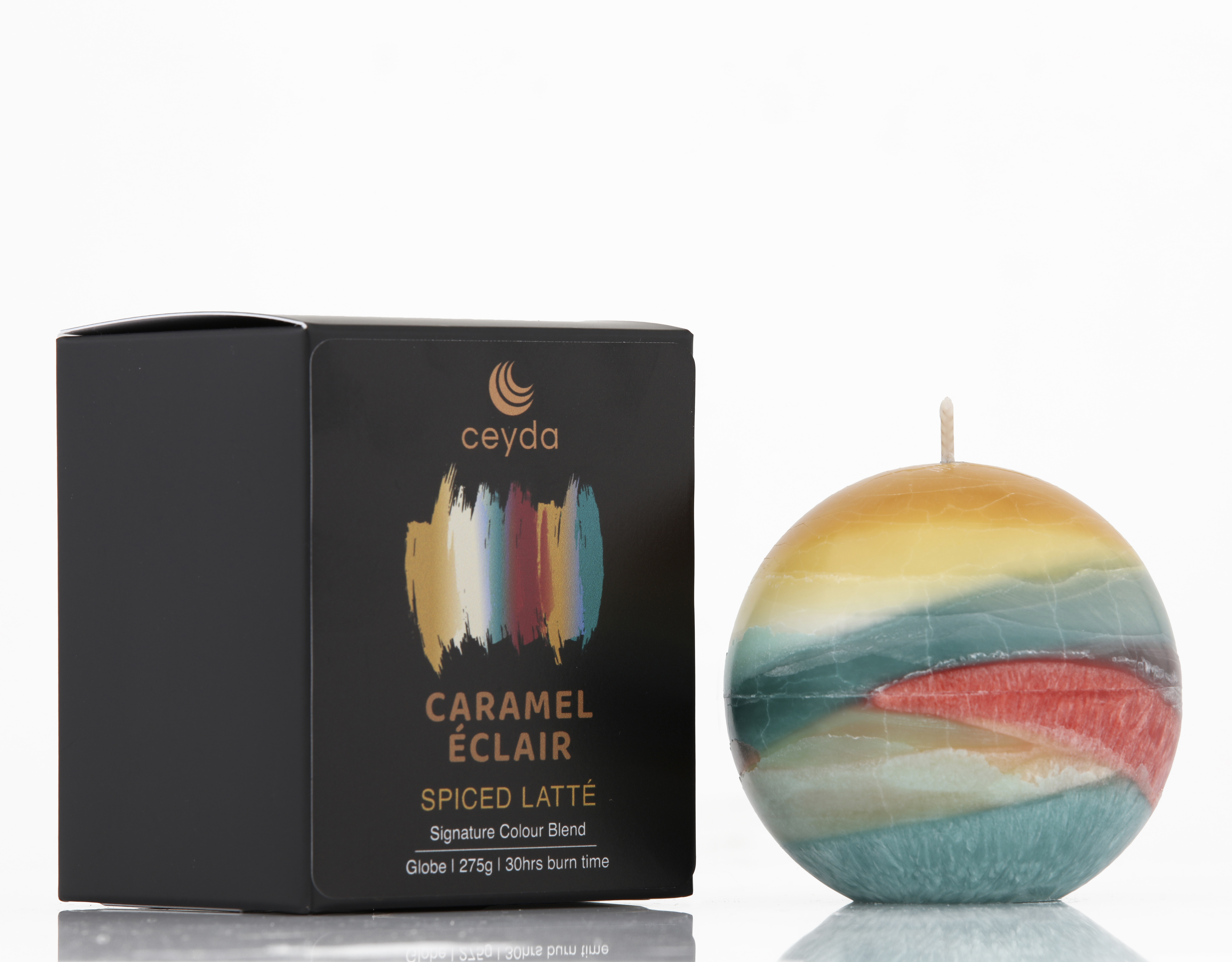 Caramel Éclair - Spiced Latte Scented Pillar Candle