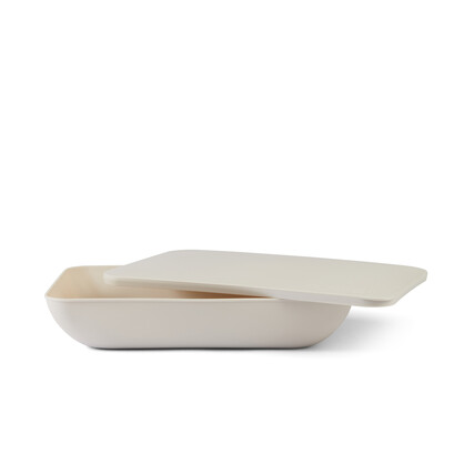 Serving platter with a lid — the rectangle