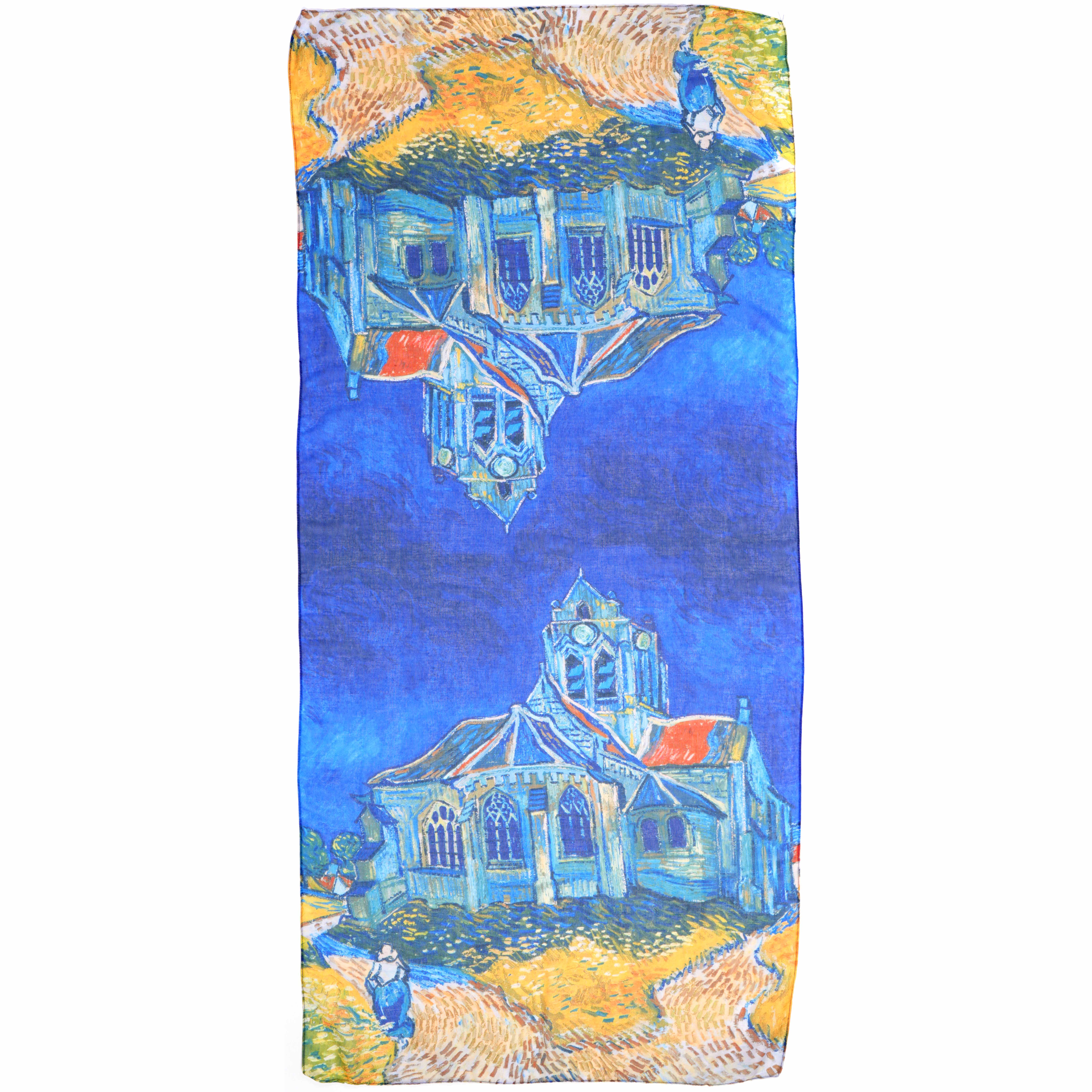 TS8 Van Gogh 'The Church at Auvers' Scarf