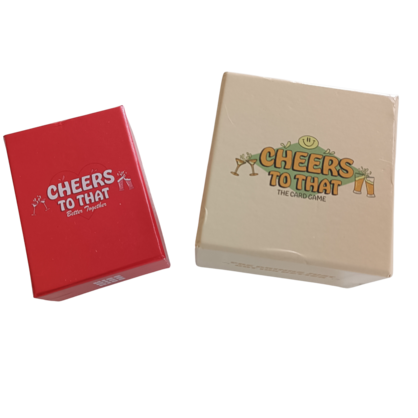 Cheers to That Card Game - 10 packs for $50.