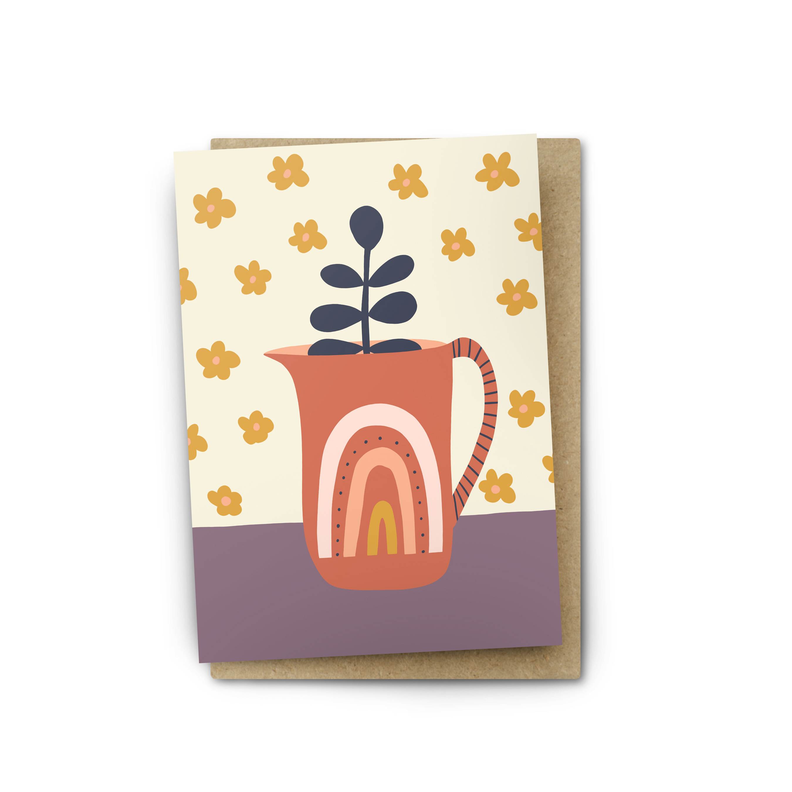 Boho Kitchen Greeting Card