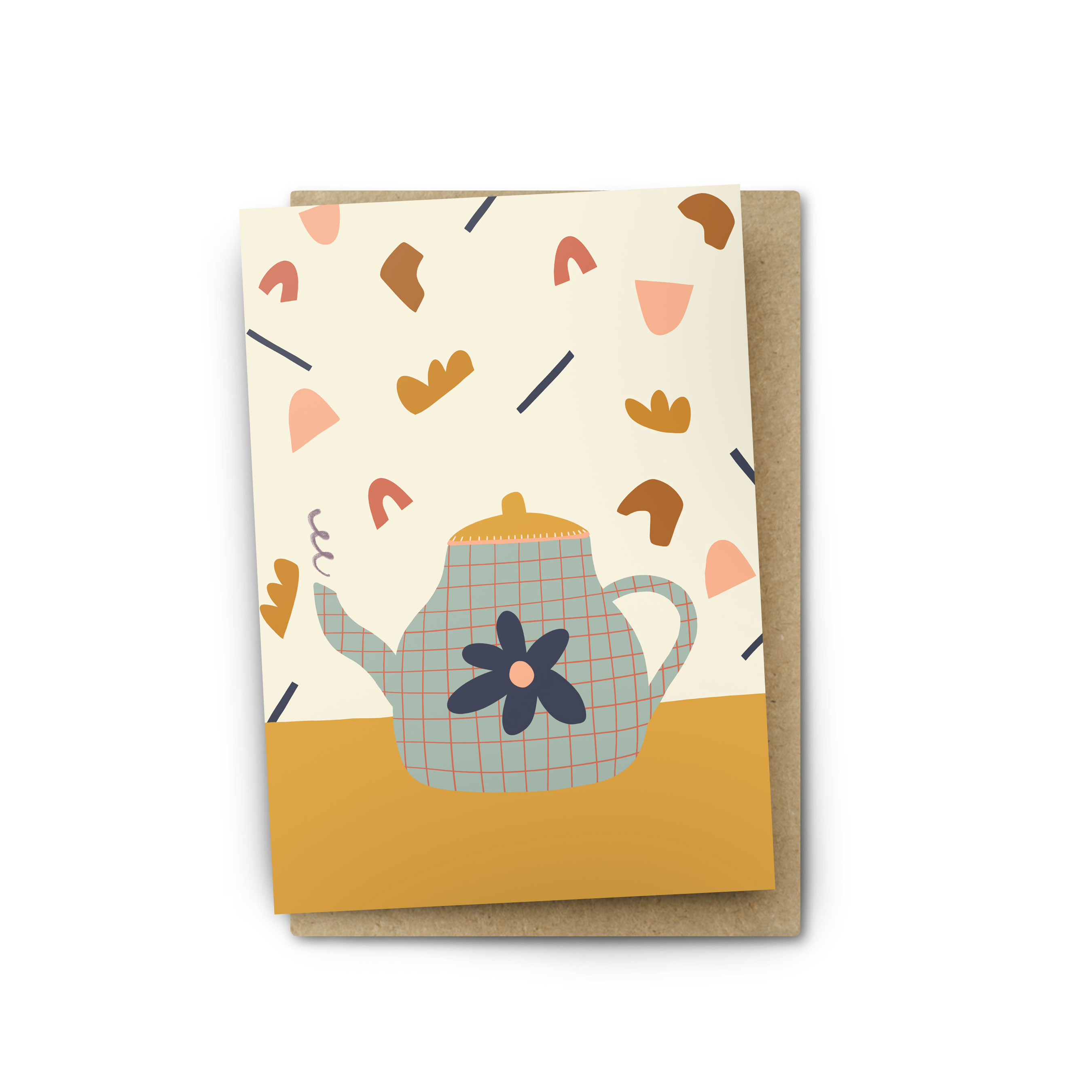 Morning Sunshine Teapot Greeting Card