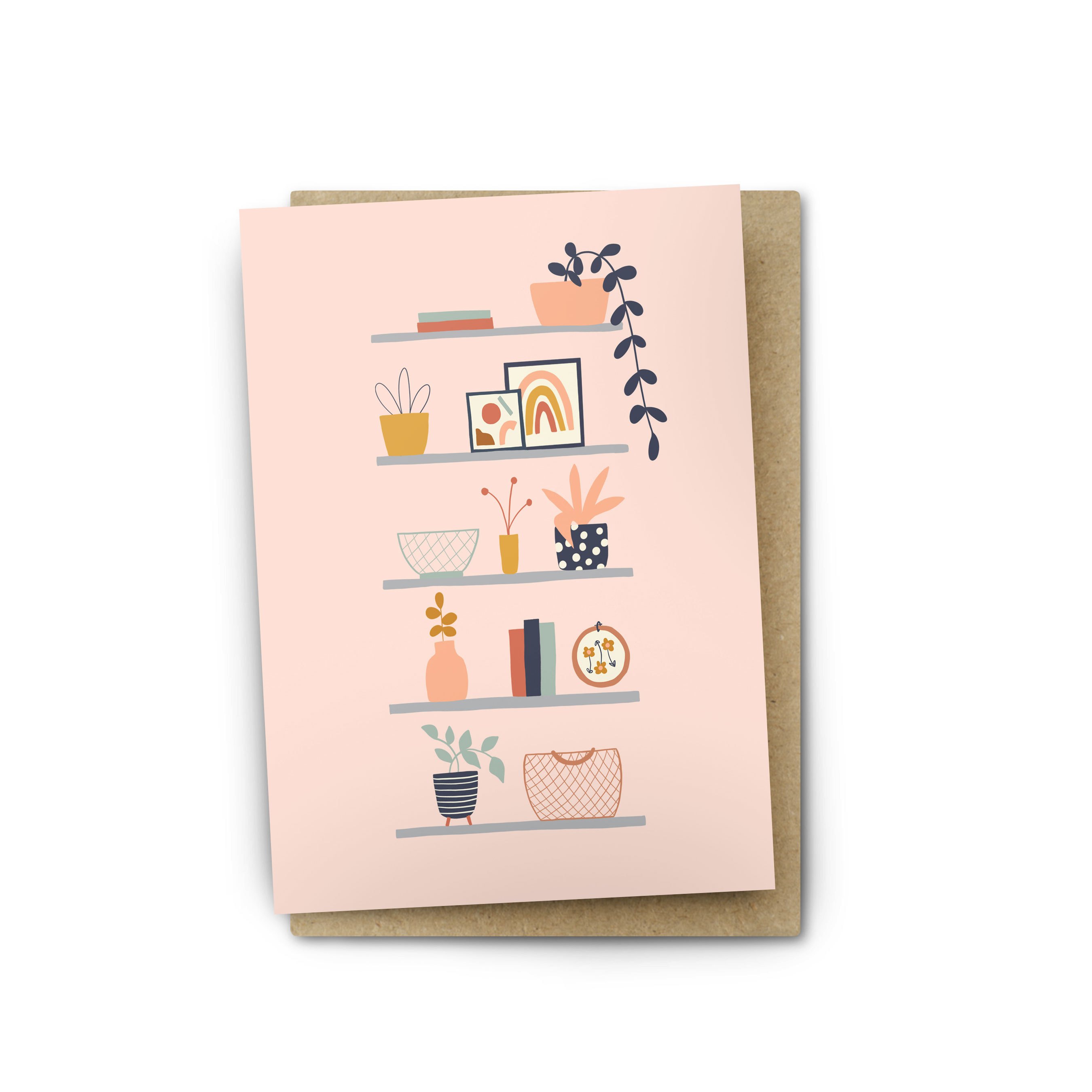 Plant Shelfie Greeting Card