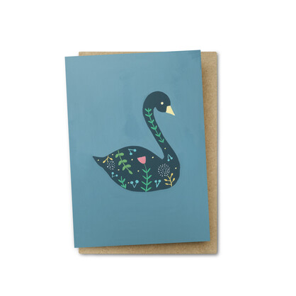 Swan Greeting Card