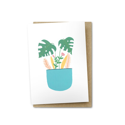 Monstera Greeting Card