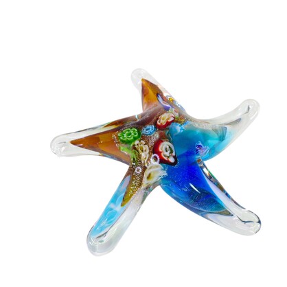 Zibo Handblown Art Glass - Millefiori Pattern Star Fish