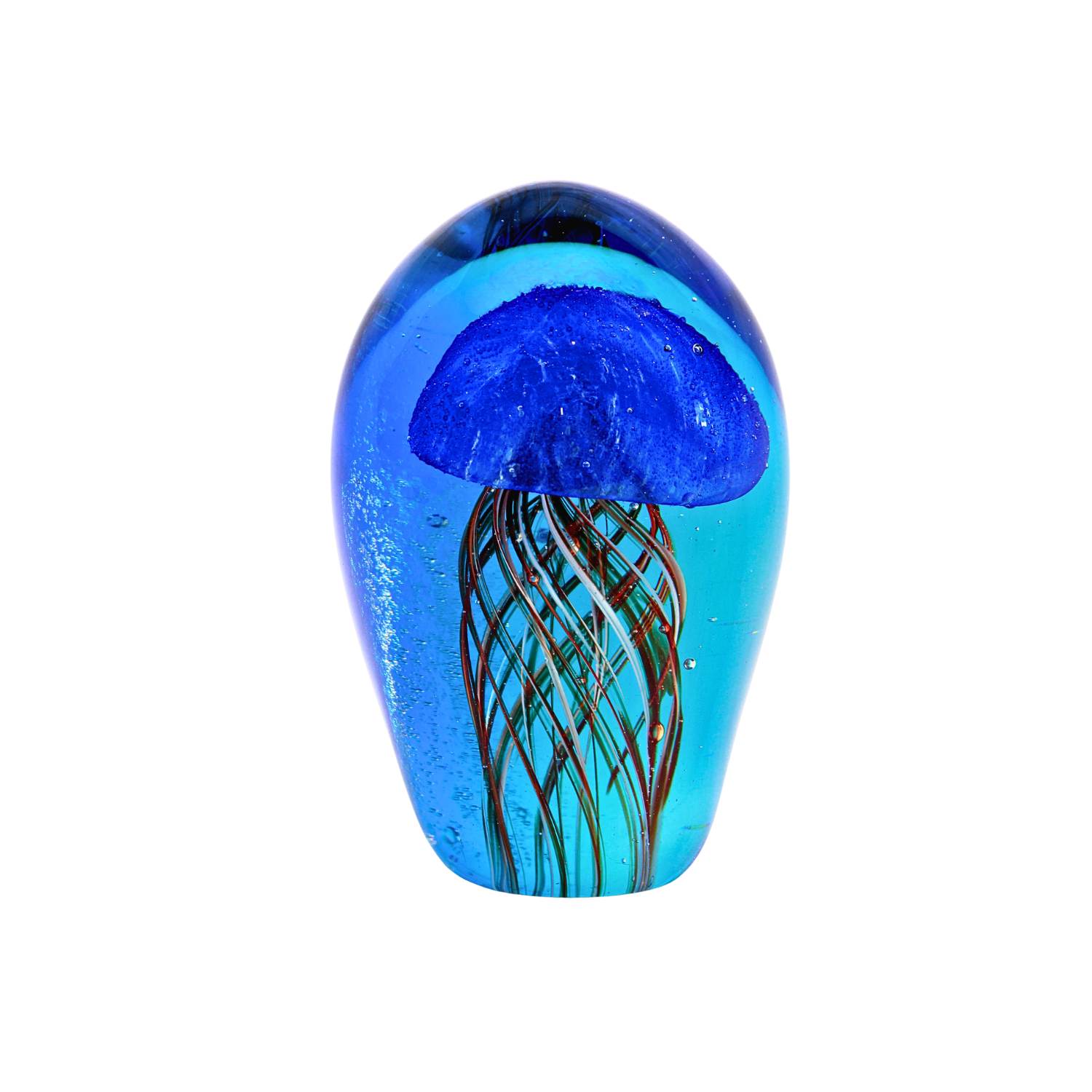 Wholesale Zibo Handblown Art Glass - Floating Blue Jellyfish ...