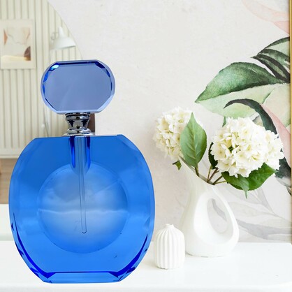 Blue K9 Glass Perfume Bottle 25ml - Screw on Stopper