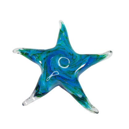 Zibo Handblown Art Glass - Green Starfish (Gift Box)