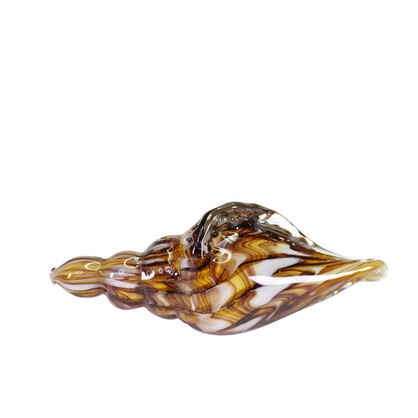Zibo Handblown Art Glass - Mini Brown Seashell