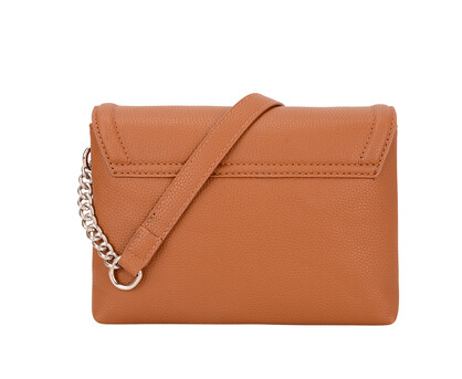 Classic Flapover Vegan Leather Crossbody Bag
