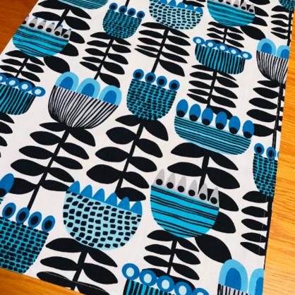 Mid Century Tulips Tea Towel