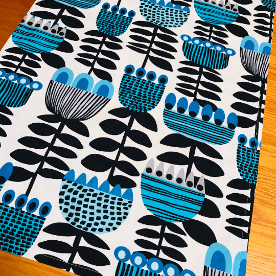 Mid Century Tulips Tea Towel