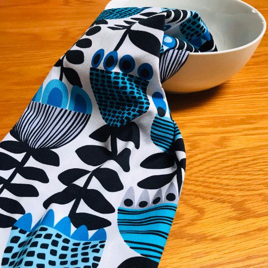 Mid Century Tulips Tea Towel