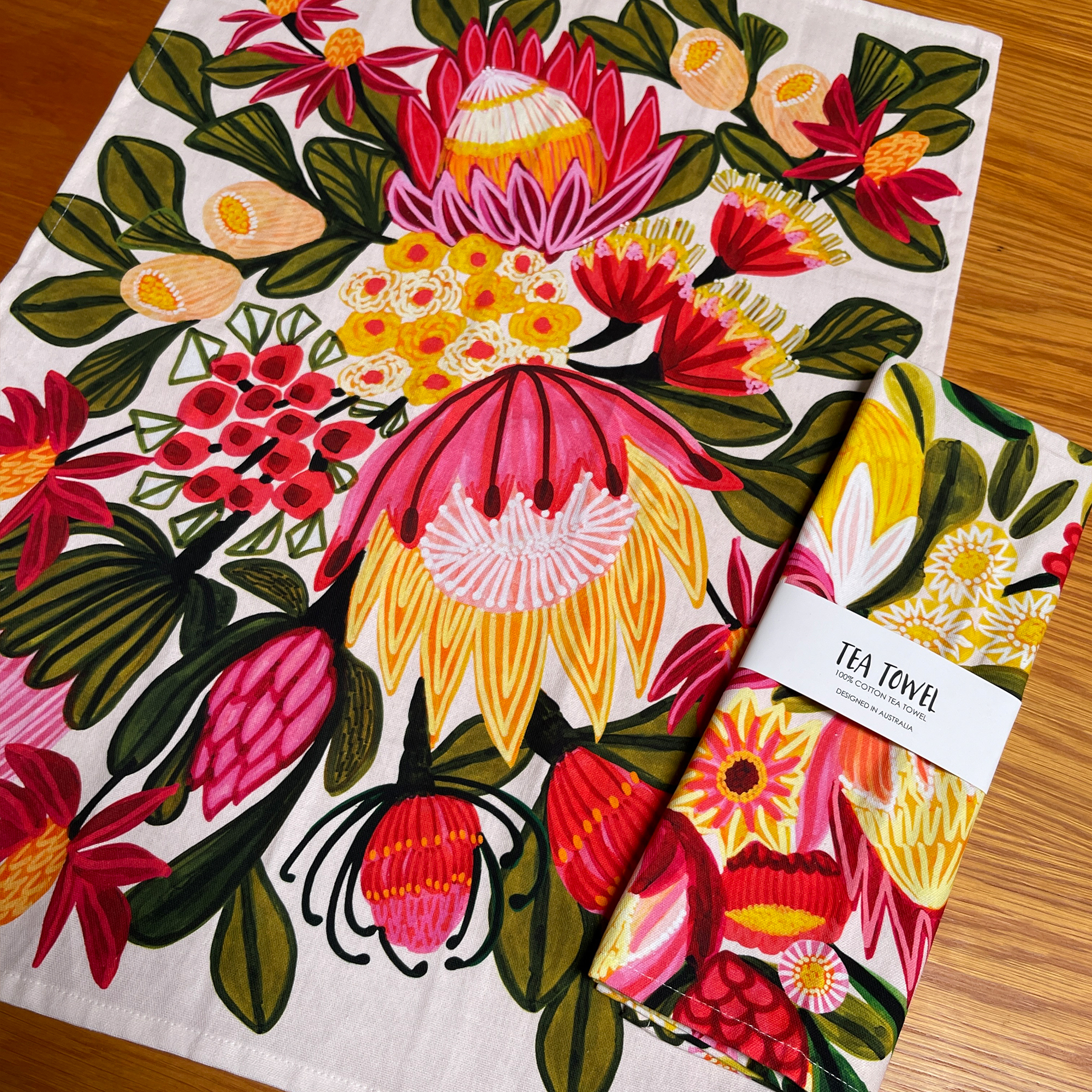 King Proteas Tea Towel