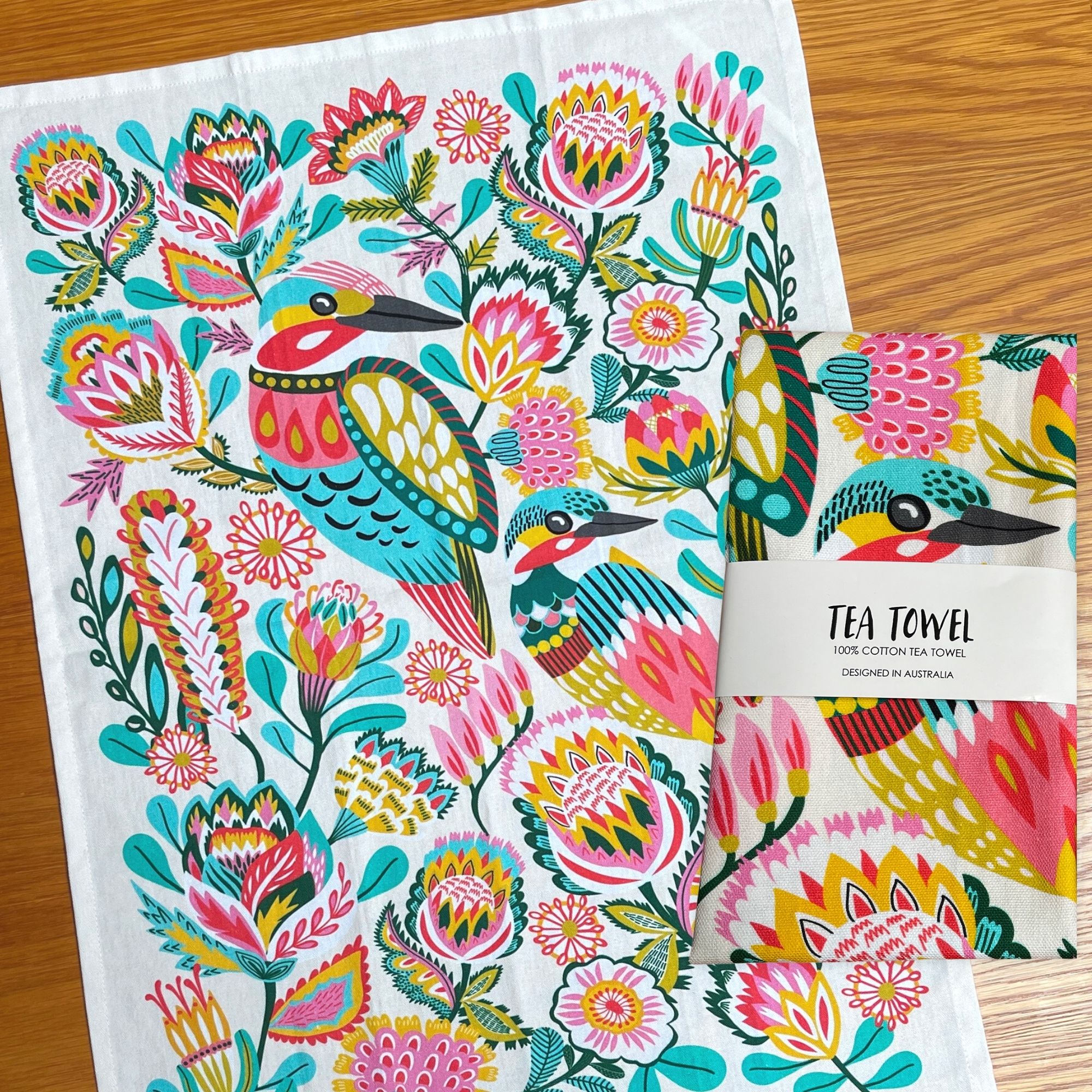 Kingfishers Tea Towel