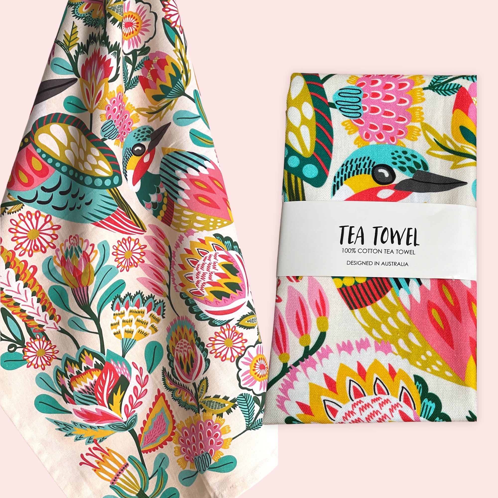 Kingfishers Tea Towel