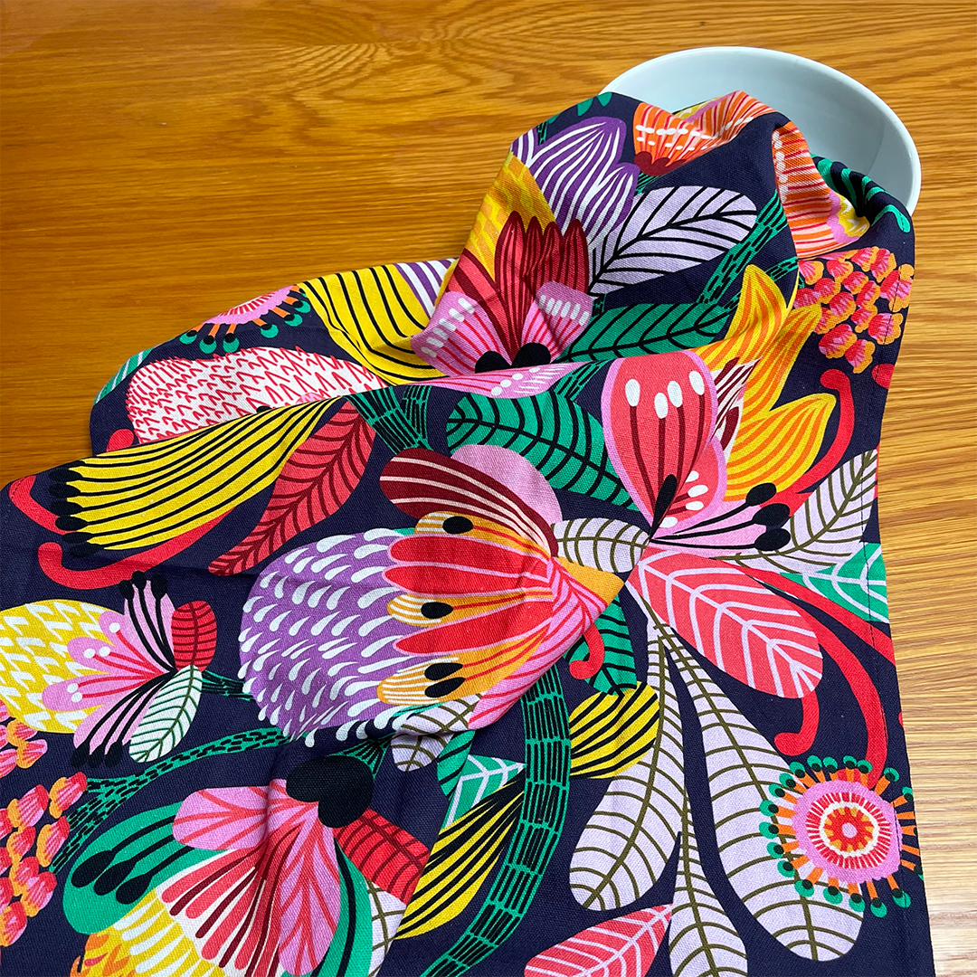 Wild Proteas Tea Towel