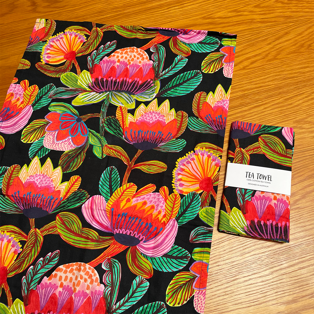 Protea Australis Tea Towel