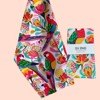 Rosella Paradise Tea Towel