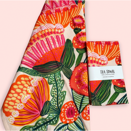 Aussie Natives Tea Towel
