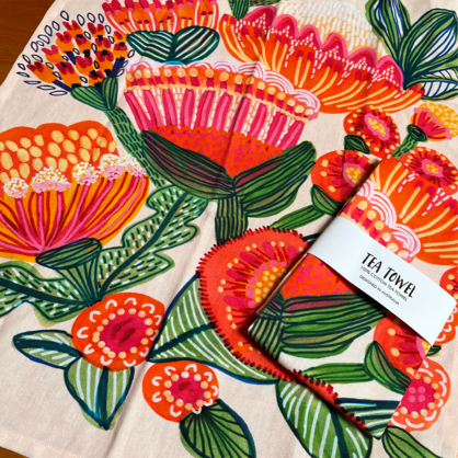 Aussie Natives Tea Towel