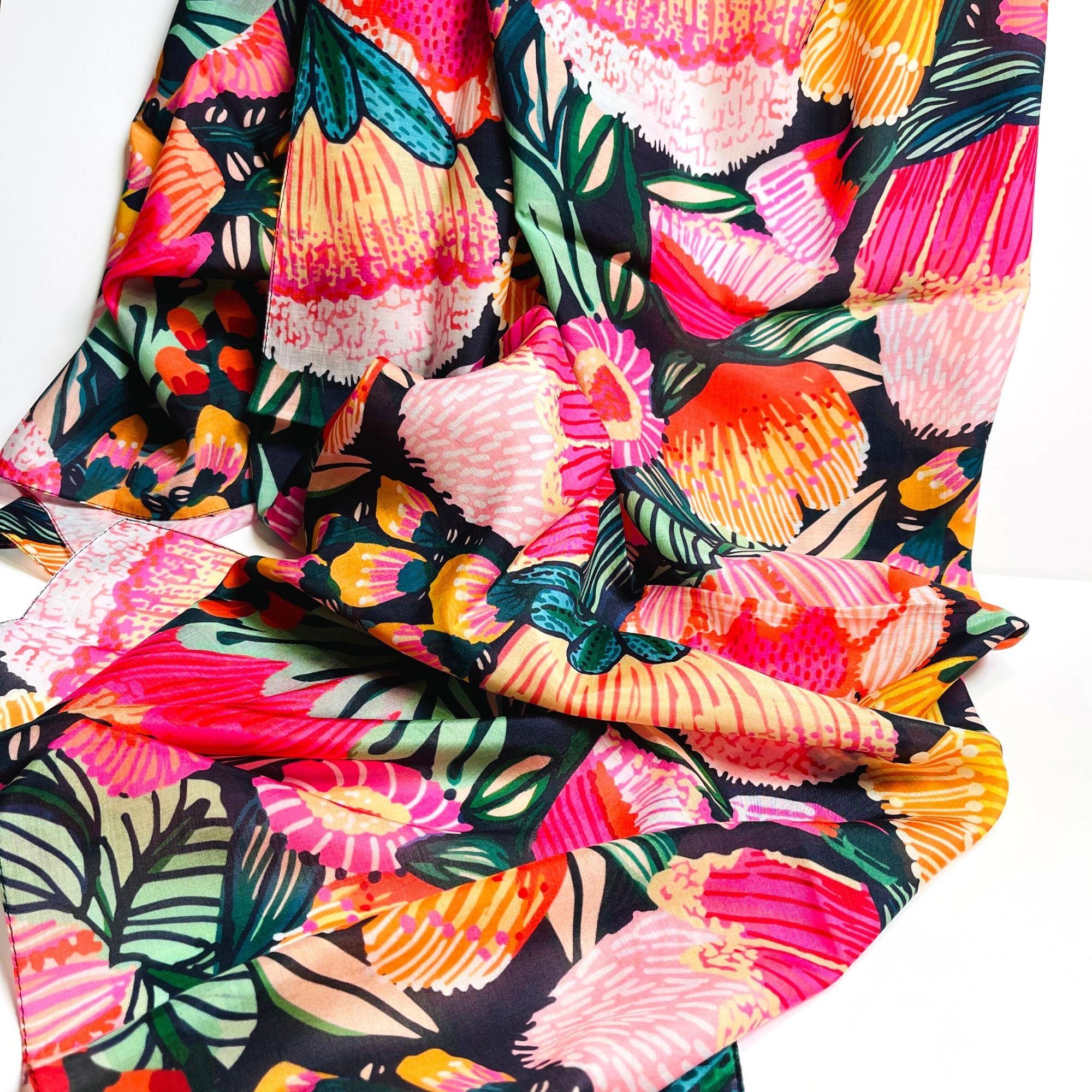 Flowers of Oz Silk Scarf