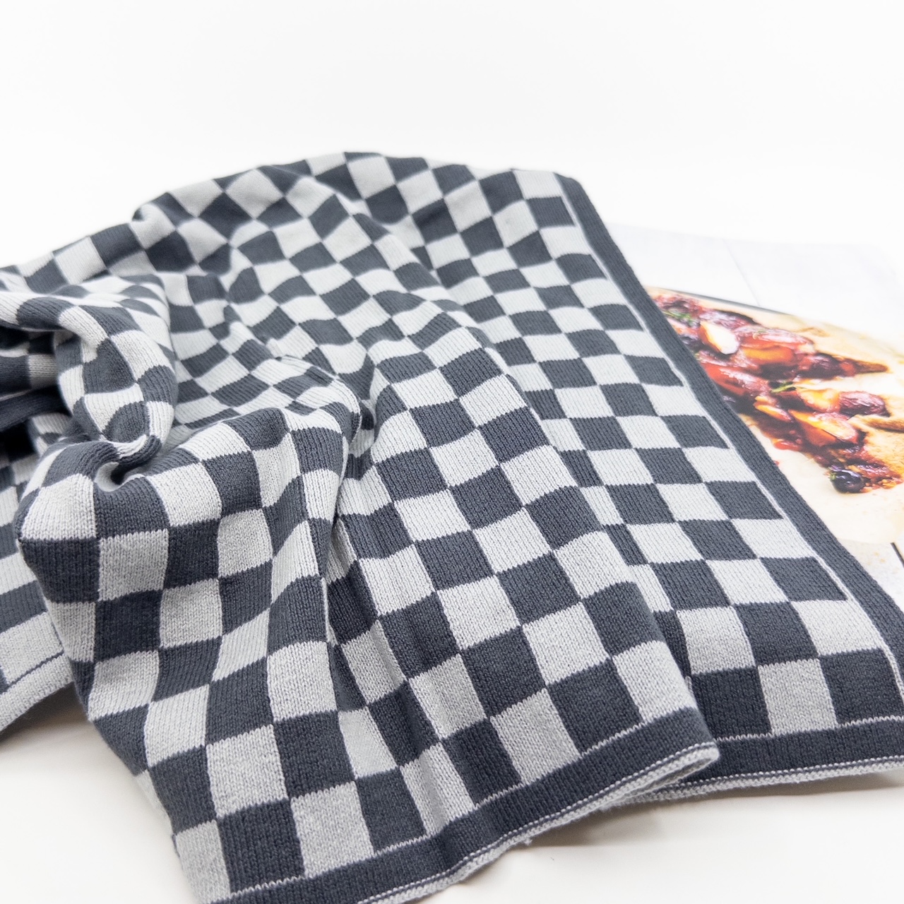 Kitchen Towel - Graphite Chequer