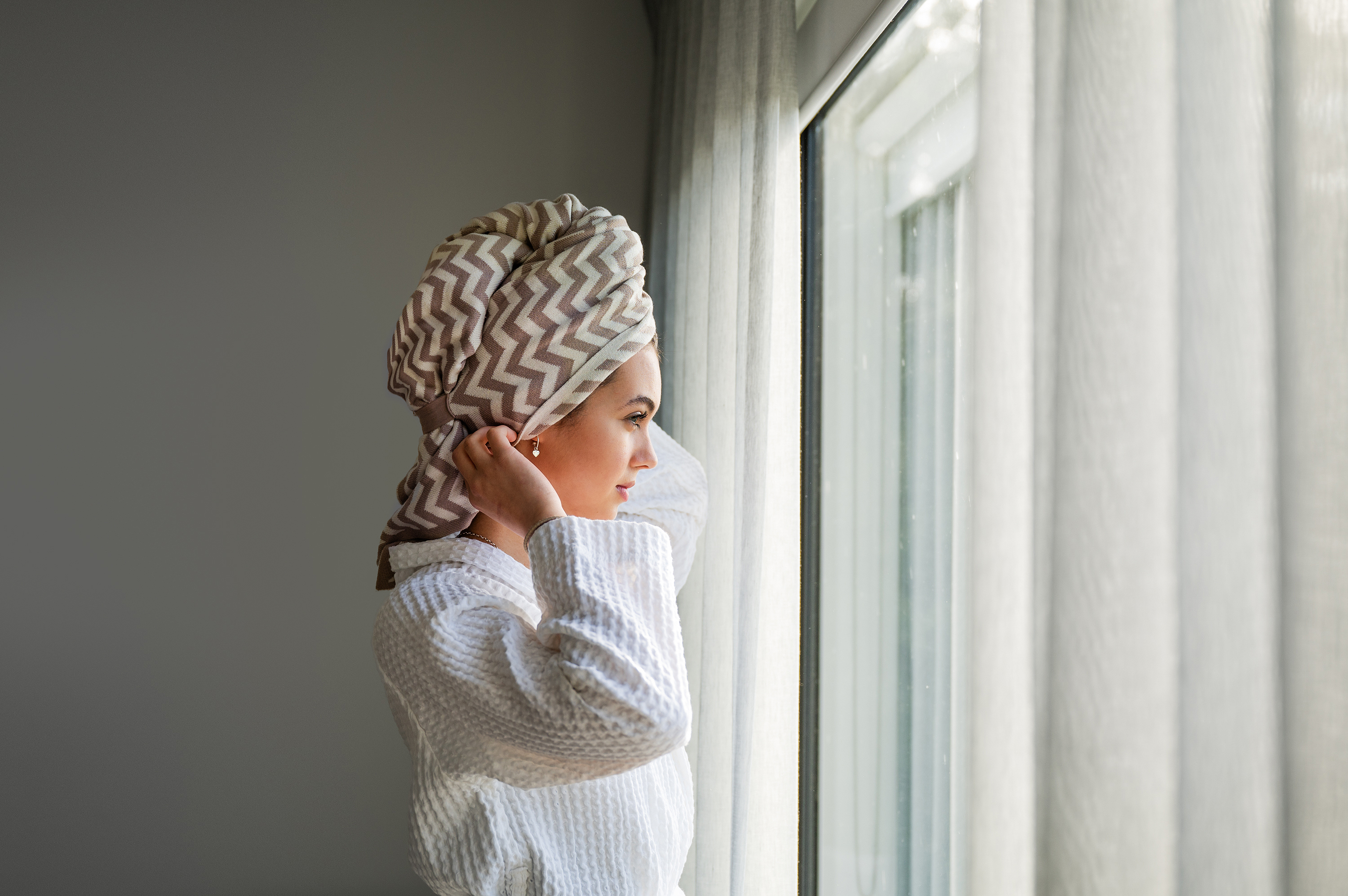 Wholesale Hair & Travel Towel Hummus Chevron ecovask Fieldfolio