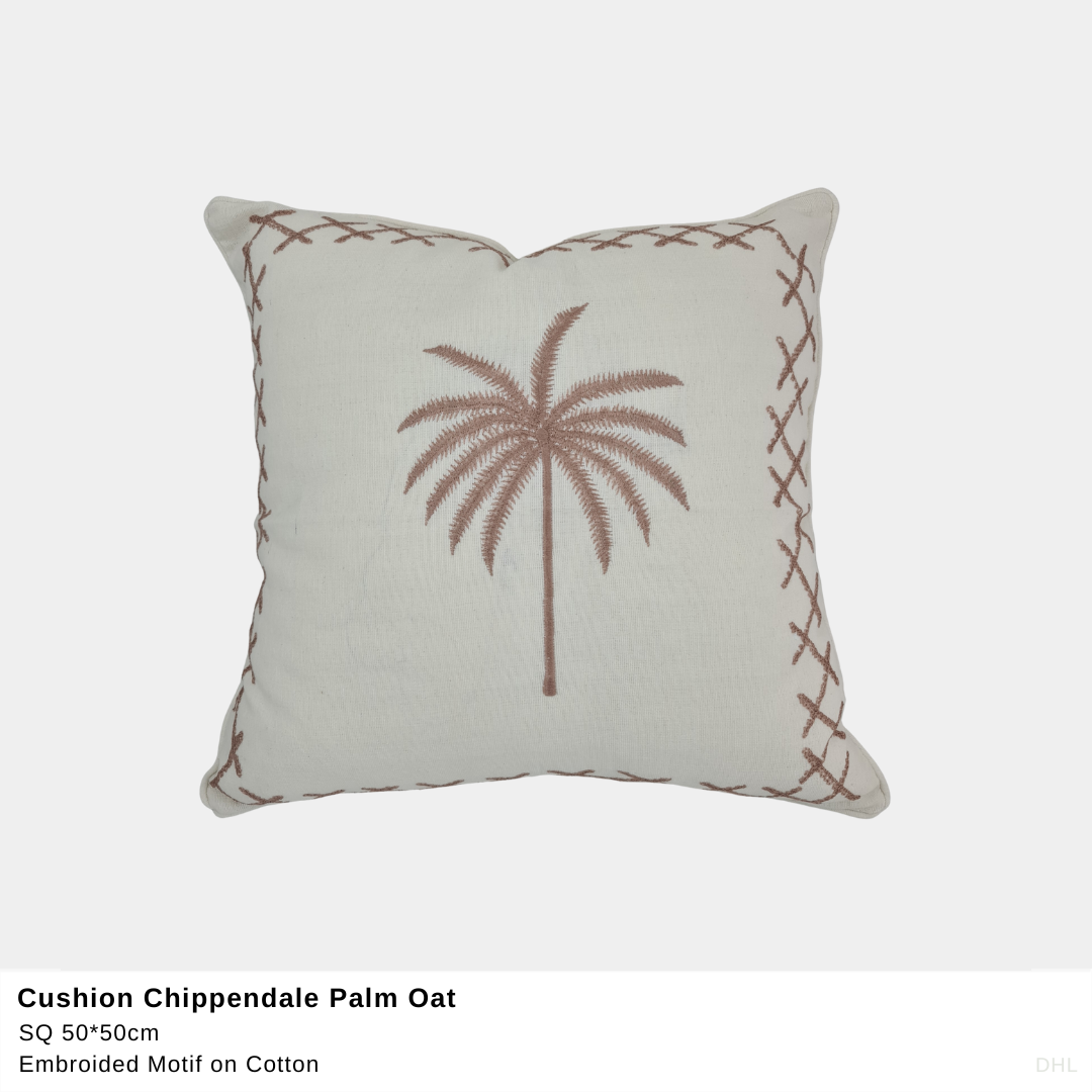 Wholesale Cushion Chippendale Palm Oat ColCam Enterprises Fieldfolio