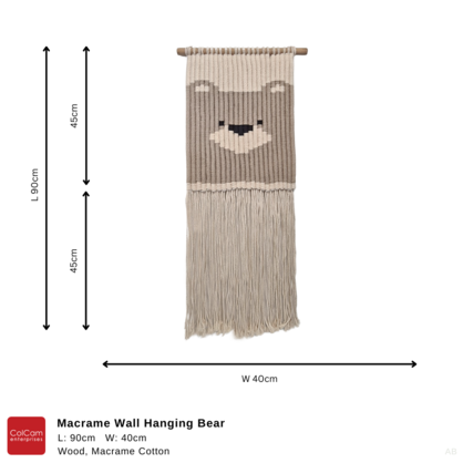 ! Macrame Wall Hanging Bear
