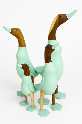 Summer Mint Ducks – Set of 4