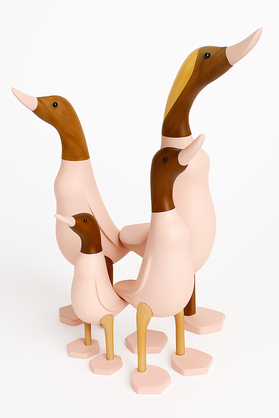 Summer Blush Ducks – Set of 4