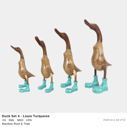 * Duck S4 Louis Flower Turquoise