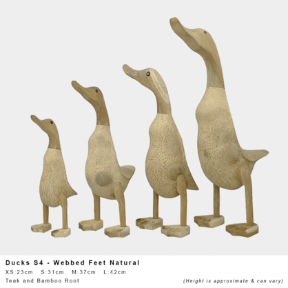 * Duck Set 4 Webbed Natural