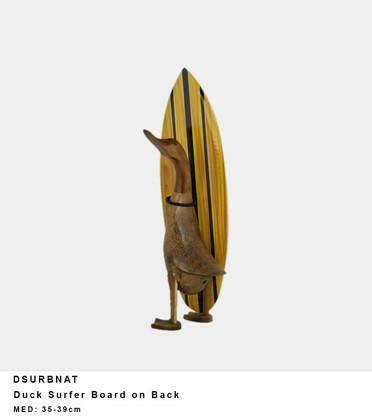 Duck Surfer Board on Back
