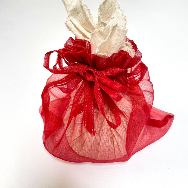 Red Sheer Organza Gift Bag