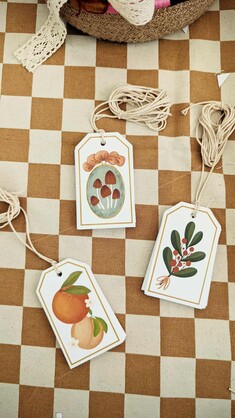 Floral Christmas - Gift Tag Set