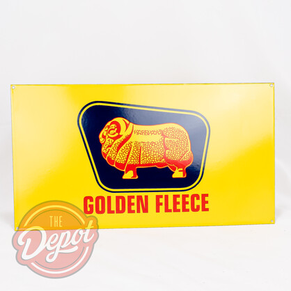 Enamel Oil Rack Sign - Golden Fleece