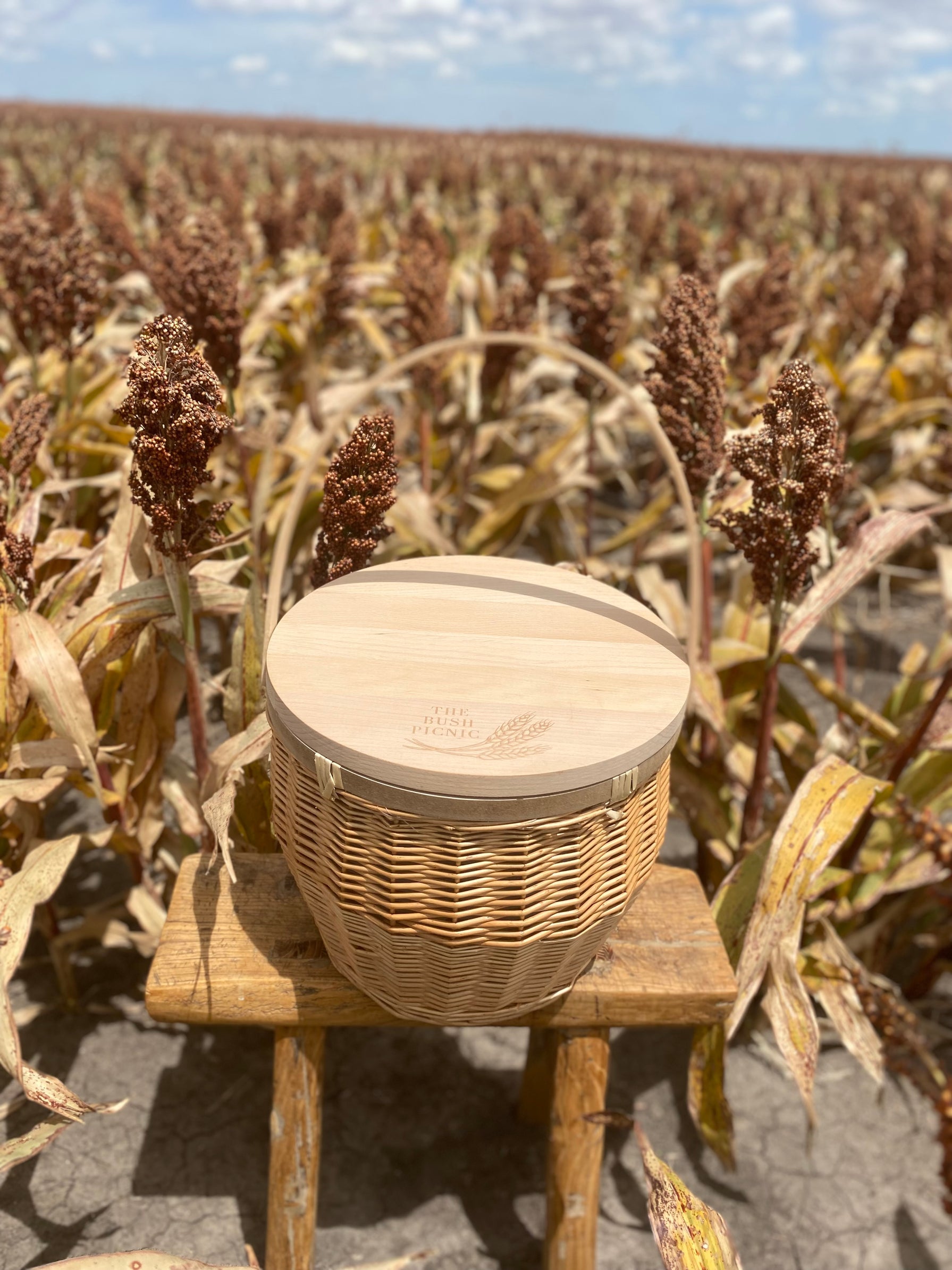 Wholesale Insulated Round Wicker Picnic Basket The Bush Picnic
